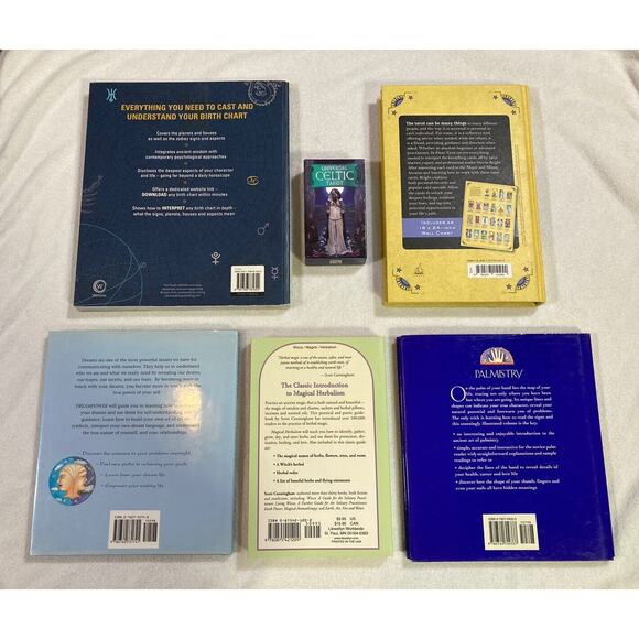 Book Bundle Tarot Astrology Dream Power Palmistry Herbalism W/ Tarot Deck Poster - Picture 7 of 16